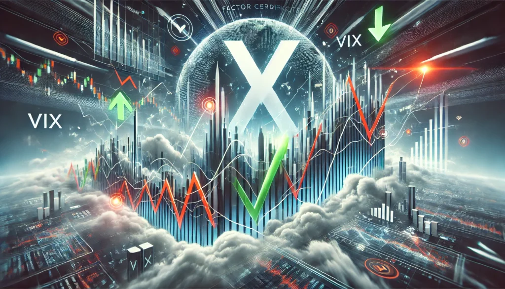 Der Volatilitätsindex VIX mit Optionsscheinen und Faktorzertifikaten